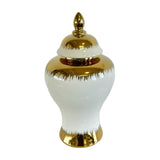 Maxbell Ceramic Flower Vase Storage Jar with Lid Handicraft for Party Desktop Modern 17.5x31.5cm