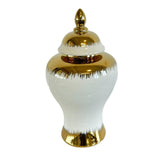 Maxbell Ceramic Flower Vase Storage Jar with Lid Handicraft for Party Desktop Modern 17.5x31.5cm