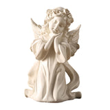 Maxbell Praying Angel Statue Hand Carved Angel Sculpture for Porch Desktop Bookshelf Style A