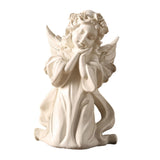 Maxbell Praying Angel Statue Hand Carved Angel Sculpture for Porch Desktop Bookshelf Style A