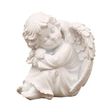 Maxbell Praying Angel Statue Hand Carved Angel Sculpture for Porch Desktop Bookshelf Style B