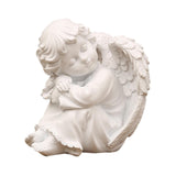 Maxbell Praying Angel Statue Hand Carved Angel Sculpture for Porch Desktop Bookshelf Style B