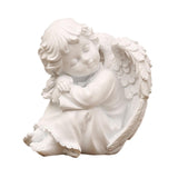 Maxbell Praying Angel Statue Hand Carved Angel Sculpture for Porch Desktop Bookshelf Style B