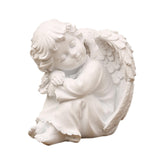 Maxbell Praying Angel Statue Hand Carved Angel Sculpture for Porch Desktop Bookshelf Style B