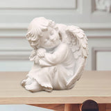 Maxbell Praying Angel Statue Hand Carved Angel Sculpture for Porch Desktop Bookshelf Style B