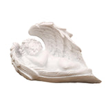 Maxbell Praying Angel Statue Hand Carved Angel Sculpture for Porch Desktop Bookshelf Style C