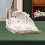 Maxbell Praying Angel Statue Hand Carved Angel Sculpture for Porch Desktop Bookshelf Style C