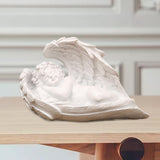 Maxbell Praying Angel Statue Hand Carved Angel Sculpture for Porch Desktop Bookshelf Style C