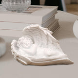 Maxbell Praying Angel Statue Hand Carved Angel Sculpture for Porch Desktop Bookshelf Style C