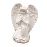 Maxbell Praying Angel Statue Hand Carved Angel Sculpture for Porch Desktop Bookshelf Style E