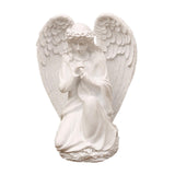 Maxbell Praying Angel Statue Hand Carved Angel Sculpture for Porch Desktop Bookshelf Style E