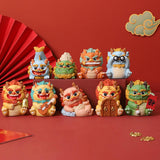 Maxbell 2024 Year of Chinese Dragon Figure Statue Fengshui Sculpture for Living Room Style A