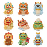Maxbell 2024 Year of Chinese Dragon Figure Statue Fengshui Sculpture for Living Room Style A