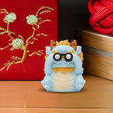 Maxbell 2024 Year of Chinese Dragon Figure Statue Fengshui Sculpture for Living Room Style C