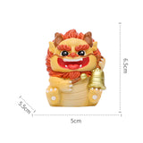 Maxbell 2024 Year of Chinese Dragon Figure Statue Fengshui Sculpture for Living Room Style D
