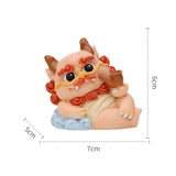 Maxbell 2024 Year of Chinese Dragon Figure Statue Fengshui Sculpture for Living Room Style E
