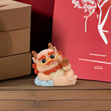 Maxbell 2024 Year of Chinese Dragon Figure Statue Fengshui Sculpture for Living Room Style E