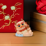 Maxbell 2024 Year of Chinese Dragon Figure Statue Fengshui Sculpture for Living Room Style E