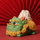 Maxbell 2024 Year of Chinese Dragon Figure Statue Fengshui Sculpture for Living Room Style F