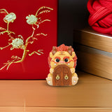 Maxbell 2024 Year of Chinese Dragon Figure Statue Fengshui Sculpture for Living Room Style G