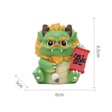 Maxbell 2024 Year of Chinese Dragon Figure Statue Fengshui Sculpture for Living Room Style H