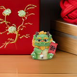 Maxbell 2024 Year of Chinese Dragon Figure Statue Fengshui Sculpture for Living Room Style H