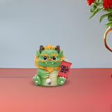 Maxbell 2024 Year of Chinese Dragon Figure Statue Fengshui Sculpture for Living Room Style H
