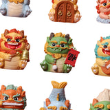Maxbell Mini Dragon Statue Souvenir Gift Desktop Ornament for Shelf Living Room Desk