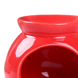 Maxbell Ceramic Essential Oil Burner Wax Melt Burner for Living Room Bedroom Balcony Red