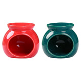 Maxbell Ceramic Essential Oil Burner Wax Melt Burner for Living Room Bedroom Balcony Red