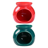 Maxbell Ceramic Essential Oil Burner Wax Melt Burner for Living Room Bedroom Balcony Red