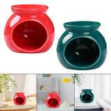 Maxbell Ceramic Essential Oil Burner Wax Melt Burner for Living Room Bedroom Balcony Red