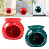 Maxbell Ceramic Essential Oil Burner Wax Melt Burner for Living Room Bedroom Balcony Red