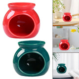 Maxbell Ceramic Essential Oil Burner Wax Melt Burner for Living Room Bedroom Balcony Red