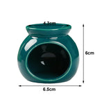 Maxbell Ceramic Essential Oil Burner Wax Melt Burner for Living Room Bedroom Balcony Green