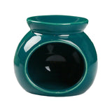 Maxbell Ceramic Essential Oil Burner Wax Melt Burner for Living Room Bedroom Balcony Green