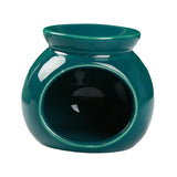 Maxbell Ceramic Essential Oil Burner Wax Melt Burner for Living Room Bedroom Balcony Green