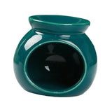 Maxbell Ceramic Essential Oil Burner Wax Melt Burner for Living Room Bedroom Balcony Green