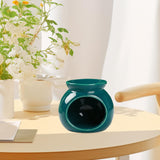 Maxbell Ceramic Essential Oil Burner Wax Melt Burner for Living Room Bedroom Balcony Green
