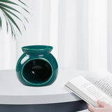 Maxbell Ceramic Essential Oil Burner Wax Melt Burner for Living Room Bedroom Balcony Green