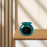 Maxbell Ceramic Essential Oil Burner Wax Melt Burner for Living Room Bedroom Balcony Green