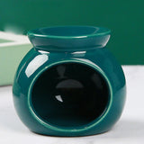 Maxbell Ceramic Essential Oil Burner Wax Melt Burner for Living Room Bedroom Balcony Green