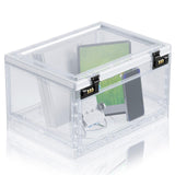 Maxbell Lockable Storage Bin Containers Organiser Lock Box for Office Garage Cabinet