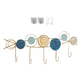 Maxbell Coat Rack Decorative Portable behind Door Hanger for Kitchen Windows Outdoor Blue