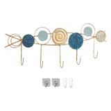 Maxbell Coat Rack Decorative Portable behind Door Hanger for Kitchen Windows Outdoor Blue