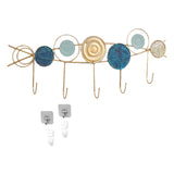 Maxbell Coat Rack Decorative Portable behind Door Hanger for Kitchen Windows Outdoor Blue
