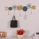Maxbell Coat Rack Decorative Portable behind Door Hanger for Kitchen Windows Outdoor Blue