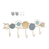 Maxbell Coat Rack Decorative Portable behind Door Hanger for Kitchen Windows Outdoor Gray