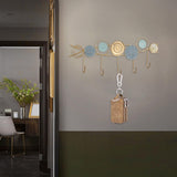 Maxbell Coat Rack Decorative Portable behind Door Hanger for Kitchen Windows Outdoor Gray