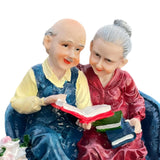 Maxbell Elderly Couple Figurine Valentines Day Gifts for Entrance Cabinet Shelf Desk